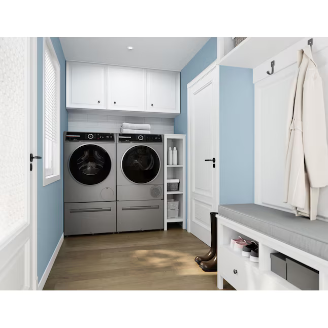 Bosch 800 Series Medium Stackable Steam Cycle Ventless Heat Pump Electric Dryer (Pearl Steel), WQB245AXUC/02 *JR2508, Retail: $1,999.00, FINAL PRICE: $1,199.99 + TAX
