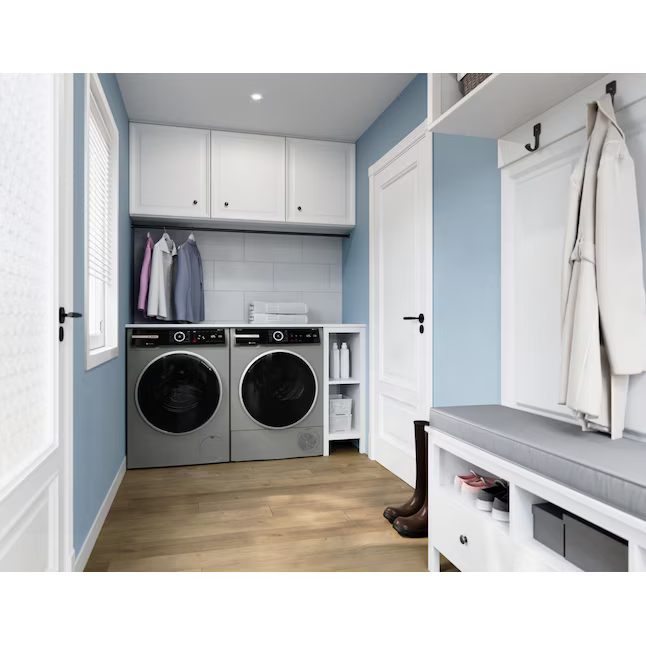 Bosch 800 Series Medium Stackable Steam Cycle Ventless Heat Pump Electric Dryer (Pearl Steel), WQB245AXUC/02 *JR2508, Retail: $1,999.00, FINAL PRICE: $1,199.99 + TAX