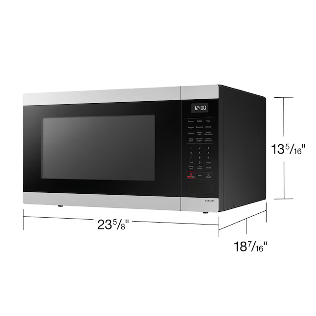 Samsung - 1.9 cu. ft. Countertop Microwave with Sensor Cooking in Stainless Steel, MS19DG8500SR/AA *BE, MSRP: $279.00, FINAL PRICE: $179.99 + TAX