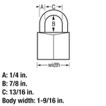 Master Lock Outdoor Keyed Padlock 1-9/16-in Wide x 7/8-in Shackle Keyed Alike (3-Pack), 140TRIHC #855343  *JR2512, Retail: $25.98, FINAL PRICE: $13.99 + TAX