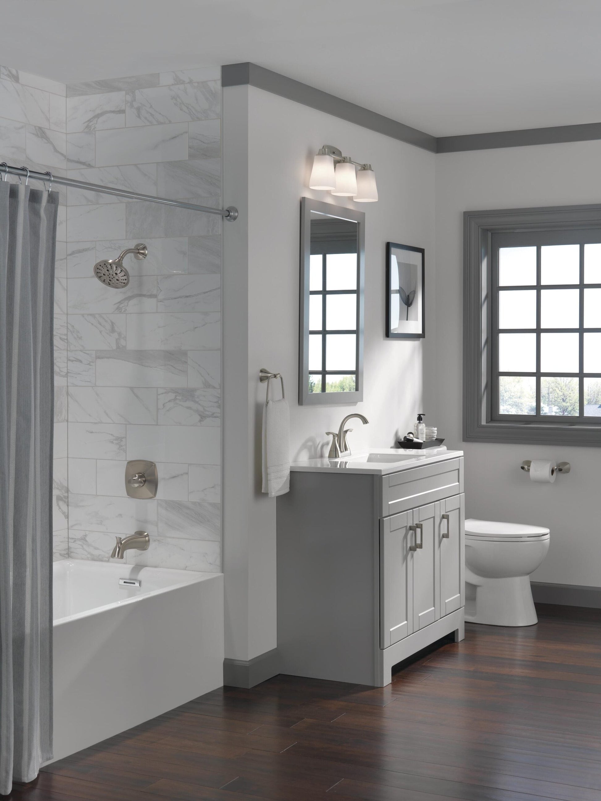 Delta Sandover Two Handle Centerset Lavatory Faucet in Spotshield Brushed Nickel, 25748LF-SP, MRSP: $201.5, FINAL PRICE: $ + TAX