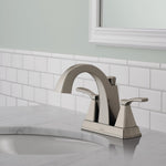 Delta Flynn Two Handle Centerset Bathroom Faucet in Stainless Steel, 25768LF-SS, MRSP: $154.1, FINAL PRICE: $ + TAX
