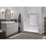 Delta Becker Spotshield Brushed Nickel 4-in Centerset 2-handle WaterSense Mid-arc Residential Handle Bathroom Sink Faucet with Drain, 25891LF-SP #2517011  *JR2512, Retail: $182.10, FINAL PRICE: $59.99 + TAX