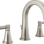 Delta Becker Two Handle Widespread Bathroom Faucet in Spotshield Brushed Nickel, 35891LF-SP, MRSP: $249.9, FINAL PRICE: $ + TAX