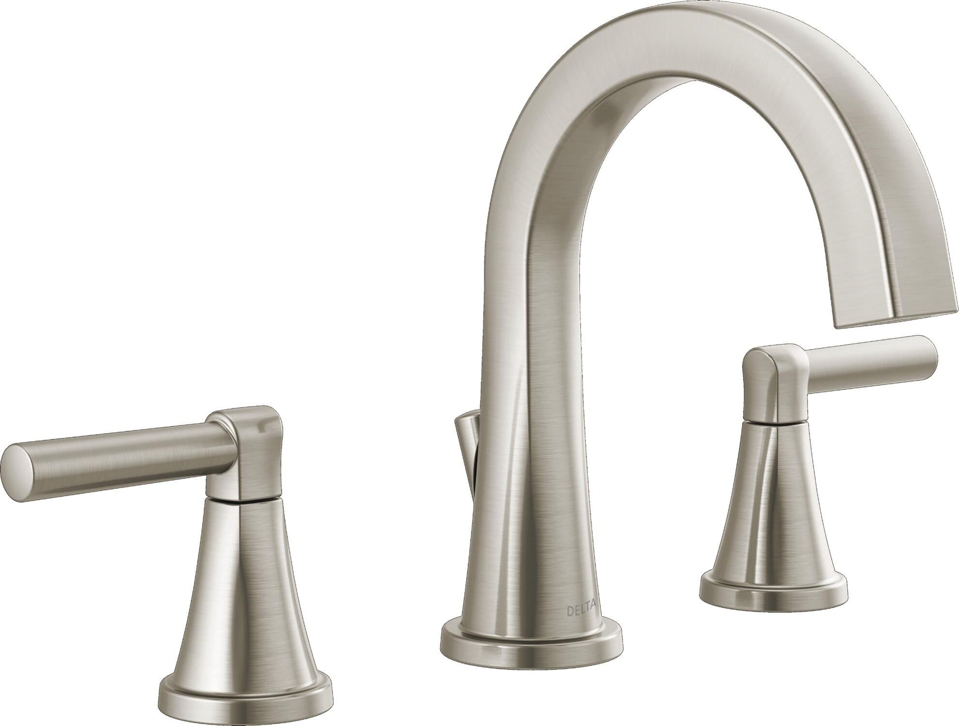 Delta Becker Two Handle Widespread Bathroom Faucet in Spotshield Brushed Nickel, 35891LF-SP, MRSP: $249.9, FINAL PRICE: $ + TAX