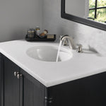 Delta Foundations Brushed Nickel Widespread 2-handle WaterSense Mid-arc Residential Handle Bathroom Sink Faucet with Drain