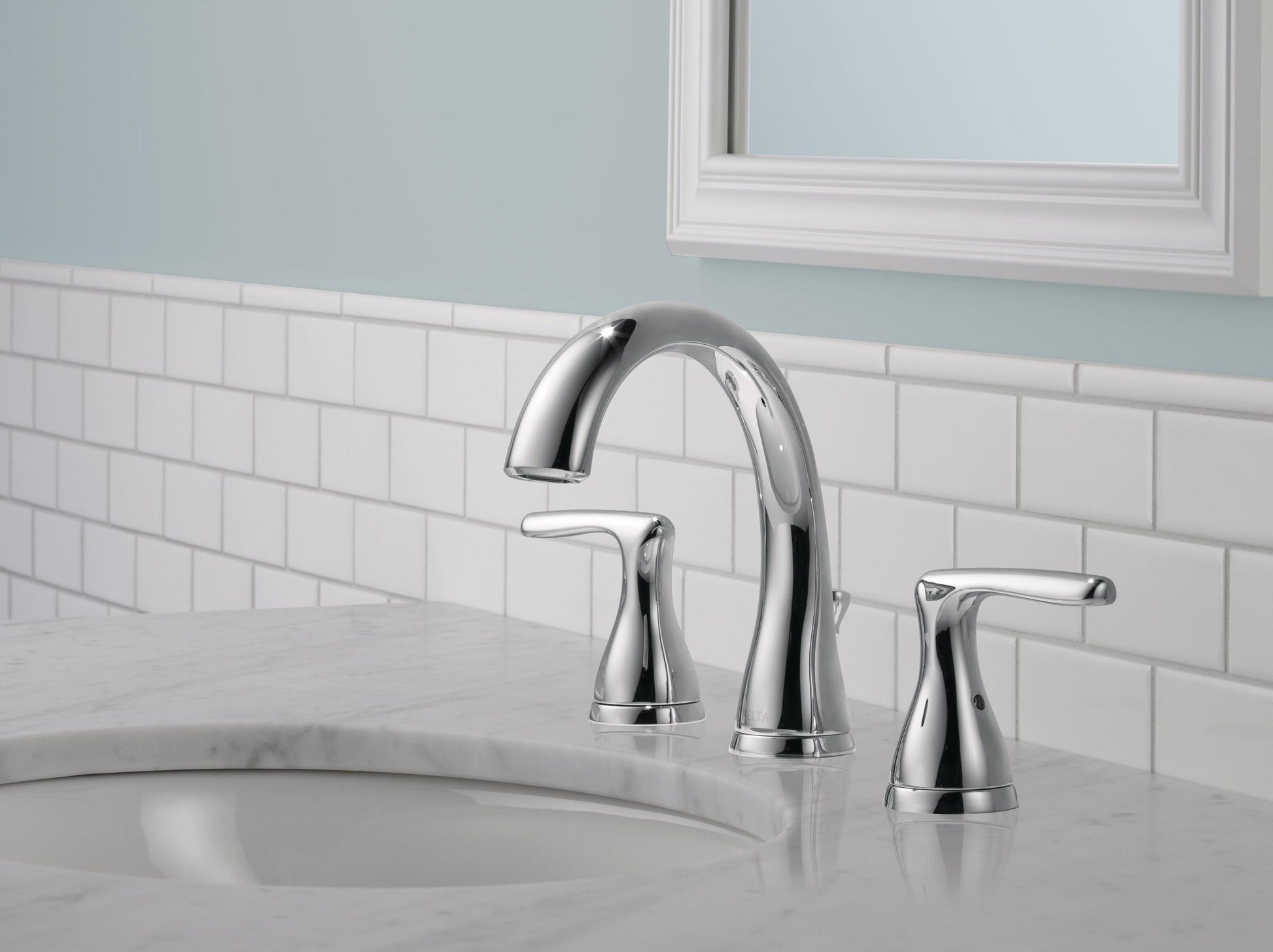Delta Foundations Two Handle Widespread Lavatory Faucet in Chrome, B3518LF, MRSP: $159.9, FINAL PRICE: $ + TAX