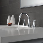 Delta Foundations Two Handle Widespread Lavatory Faucet in Chrome, B3518LF, MRSP: $159.9, FINAL PRICE: $ + TAX