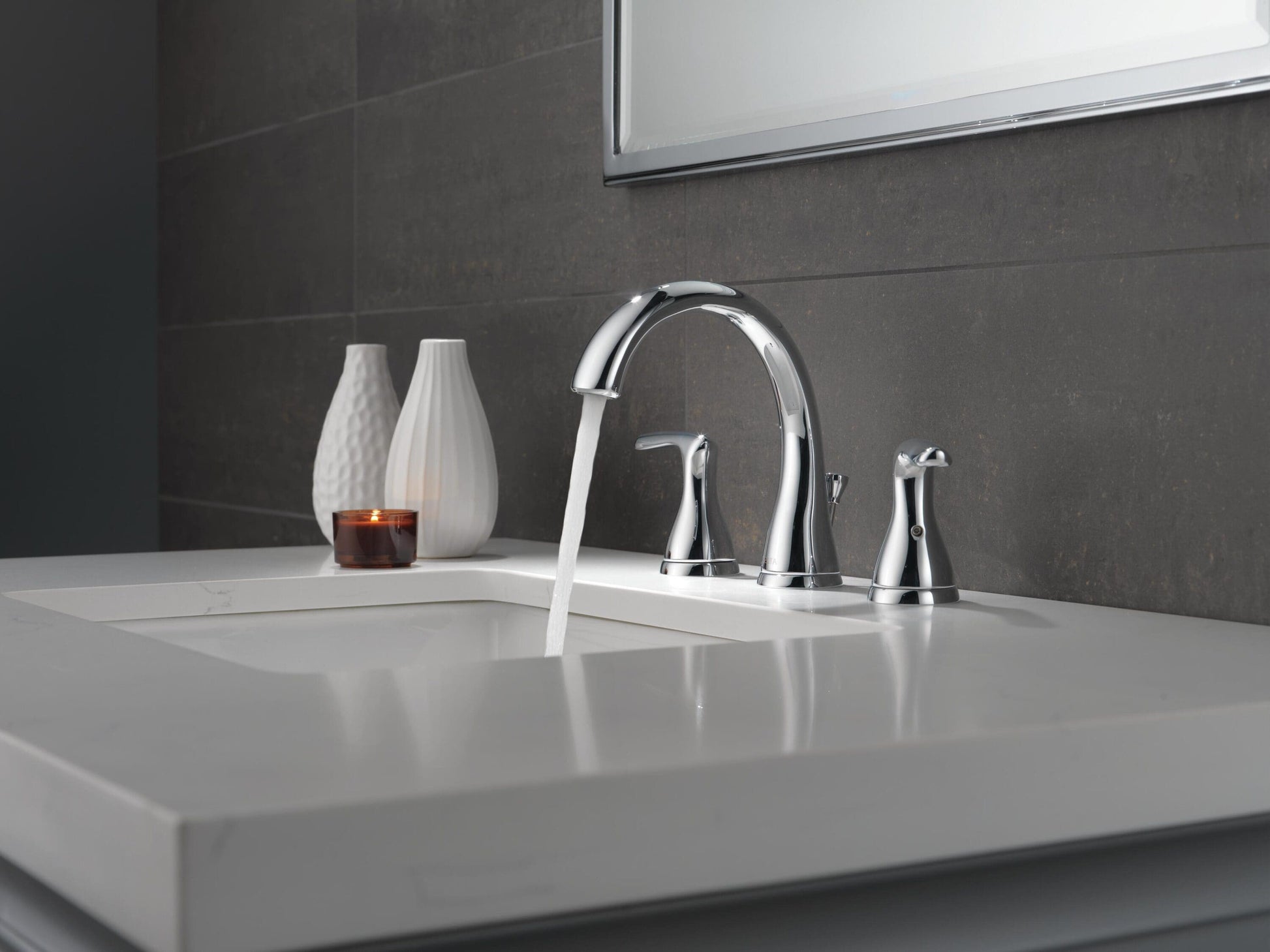 Delta Foundations Two Handle Widespread Lavatory Faucet in Chrome, B3518LF, MRSP: $159.9, FINAL PRICE: $ + TAX