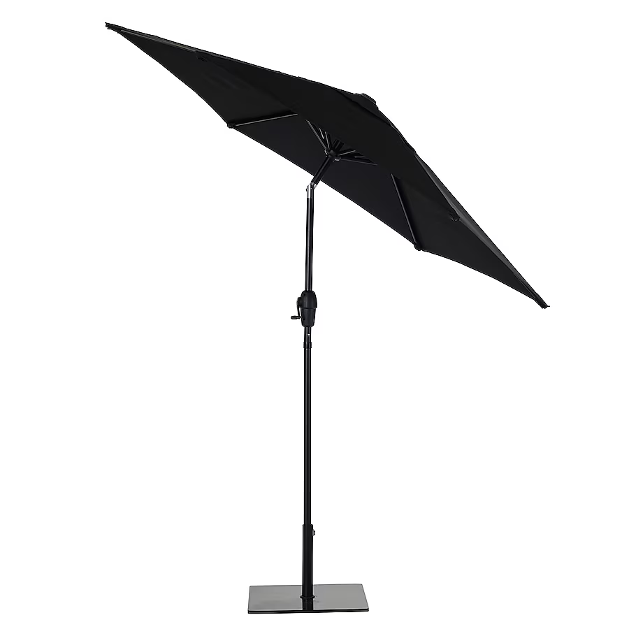 Style Selections 7.5-Feet Push-Button Tilt Market Patio Umbrella, UCS18102A-SB  #5997548 *JR2509, Retail: $59.00, FINAL PRICE: $37.99 + TAX