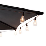 Style Selections 7.5-Feet Push-Button Tilt Market Patio Umbrella, UCS18102A-SB  #5997548 *JR2509, Retail: $59.00, FINAL PRICE: $37.99 + TAX