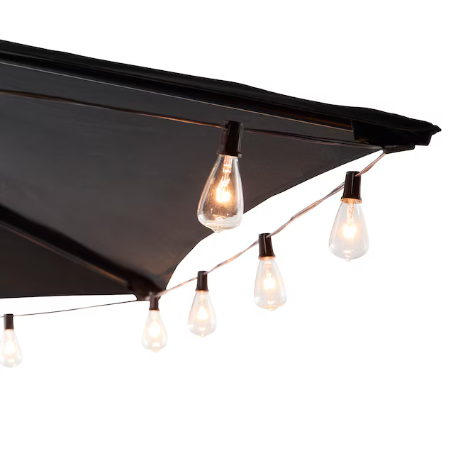 Style Selections 7.5-Feet Push-Button Tilt Market Patio Umbrella, UCS18102A-SB  #5997548 *JR2509, Retail: $59.00, FINAL PRICE: $37.99 + TAX