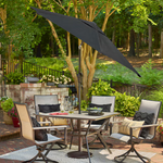 Style Selections 7.5-Feet Push-Button Tilt Market Patio Umbrella, UCS18102A-SB  #5997548 *JR2509, Retail: $59.00, FINAL PRICE: $37.99 + TAX