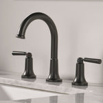 Delta Saylor Two Handle Widespread Bathroom Faucet in Matte Black, 3535-BLMPU-DST, MRSP: $399, FINAL PRICE: $179.99 + TAX