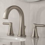 Delta Becker Two Handle Widespread Bathroom Faucet in Spotshield Brushed Nickel, 35891LF-SP, MRSP: $249.9, FINAL PRICE: $ + TAX