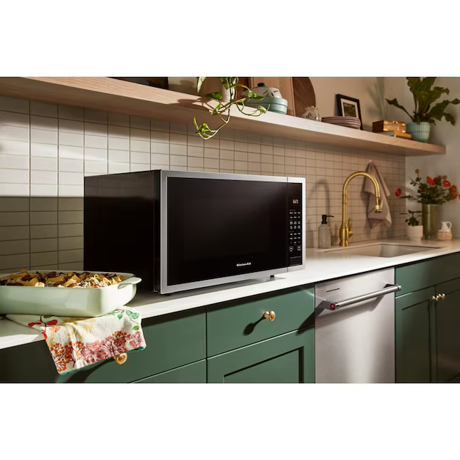 KitchenAid 1.6-cu ft Large 1700-Watt Countertop Microwave (Stainless Steel), KMCS122RSS/00 *JR2509, Retail: $810.00, FINAL PRICE: $499.99 + TAX