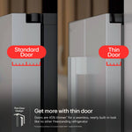 LG Counter-Depth Zero Clearance 25.1-cu ft 36-in Wide French Door Refrigerator with Ice Maker ( PrintProof Stainless Steel ) ENERGY STAR Certified