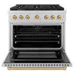 ZLINE KITCHEN & BATH Paramount 36-in Standard 6 burners Convection Oven Freestanding Dual Fuel Range ( Stainless Steel,