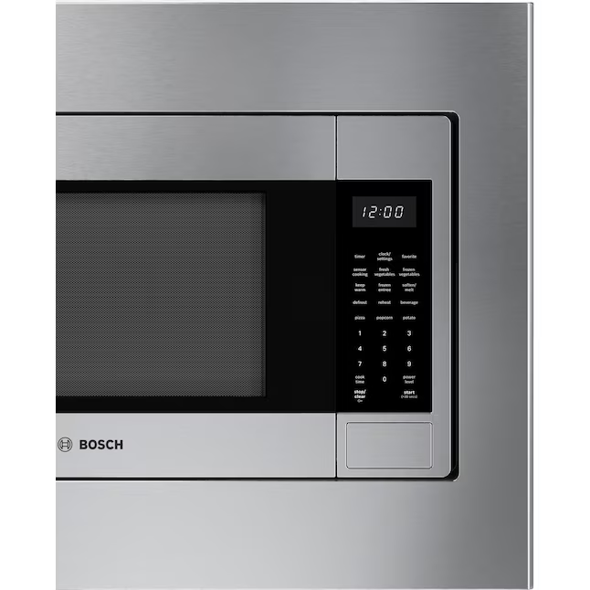 Bosch 300 Series 2.1-cu ft 1000-Watt 24.37-in Built-In Microwave (Stainless Steel), HMB30155UC *JR2511, Retail: $749.00, FINAL PRICE: $499.99 + TAX