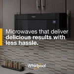 Whirlpool 1.1-cu ft Low Profile Over-the-Range Microwave ( Black )