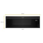 Whirlpool 1.1-cu ft Low Profile Over-the-Range Microwave ( Black )