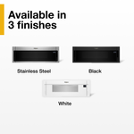 Whirlpool 1.1-cu ft Low Profile Over-the-Range Microwave ( Black )