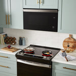 Whirlpool Flush Built-in Design 1.1-cu ft Over-the-Range Microwave with Sensor Cooking