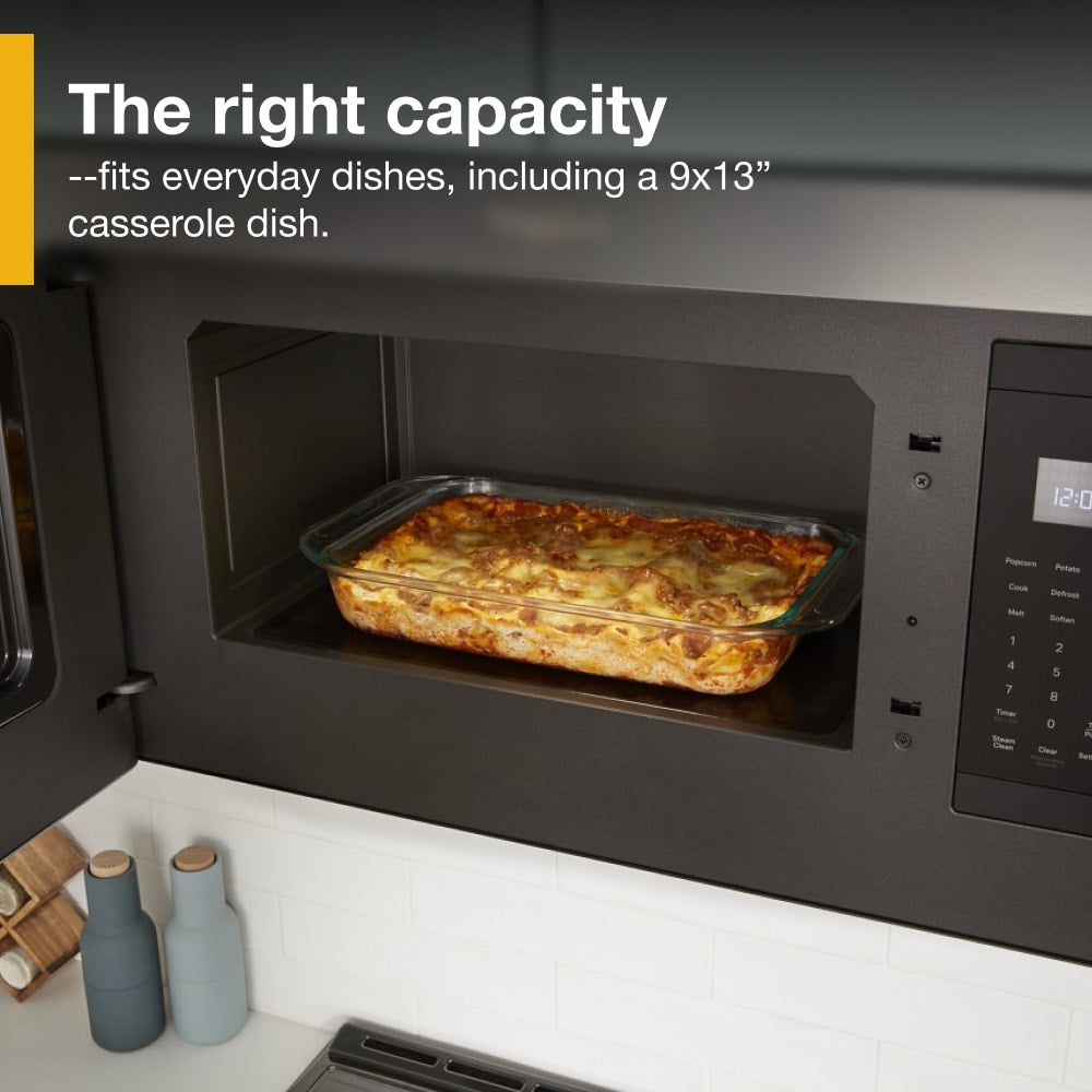 Whirlpool Flush Built-in Design 1.1-cu ft Over-the-Range Microwave with Sensor Cooking