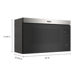 Whirlpool Flush Built-in Design 1.1-cu ft Over-the-Range Microwave with Sensor Cooking