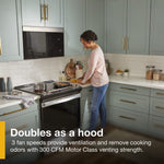 Whirlpool Flush Built-in Design 1.1-cu ft Over-the-Range Microwave with Sensor Cooking