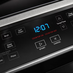 Whirlpool 30-in Glass Top 4 burners 4.8-cu ft Slide-In Electric Range ( Fingerprint Resistant Stainless