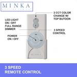 Minka Ceiling Fan Co. Orbic 52-in Color-Changing Integrated LED Smart Matte Black with Matte Black Blades Ceiling Fan With Light - Remote Included (5-Blade), 84120  #5971310 *JR2509, Retail: $219.98, FINAL PRICE: $99.99 + TAX