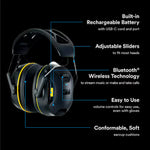 3M Worktunes Connect Reusable Cordless Hearing Protection Earmuffs Bluetooth Compatibility 26 dB Noise Reduction Rating, 6543710, FINAL PRICE: $59.99 + TAX