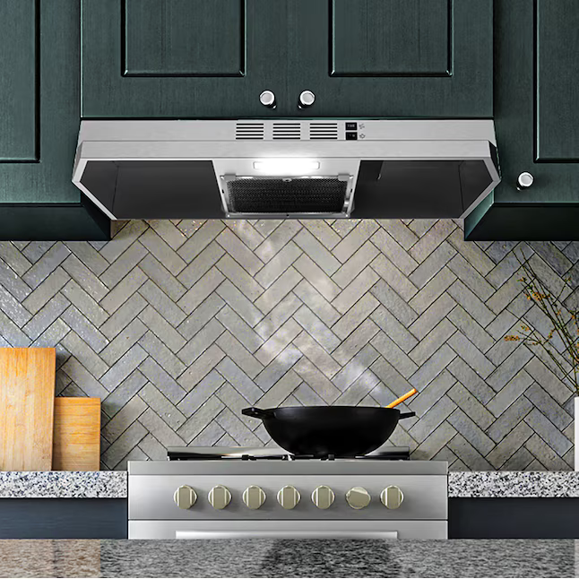 AKDY 36-in Convertible 176-CFM Stainless Steel Under Cabinet Range Hood with Charcoal Filter, RH0331N *JR2508, Retail: $109.00, FINAL PRICE: $67.99 + TAX