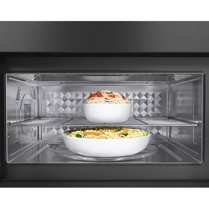 BOSCH 800 Series 1.9-cu ft 1000-Watt 30-in Over-the-Range Convection Microwave with Sensor Cooking (Black Stainless)