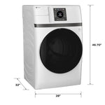 GE Profile with Pet Hair Removal Compact 4.6-cu ft Ventless All-In-One Washer Dryer Combo ( White )