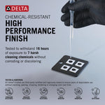 Delta Flynn Oil Rubbed Bronze Widespread 2-handle WaterSense Mid-arc Residential Handle Bathroom Sink Faucet with Drain