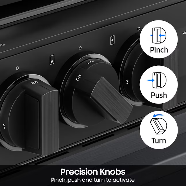 Samsung Bespoke 6.0 Cu. Ft. Slide-In Gas Range with Air Sous Vide - Stainless Steel, NSG6DG8500SR/AA *BD
