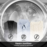 Samsung Pet Care Dry and Steam Sanitize+ 7.4-cu ft Vented Electric Dryer with Steam Cycle ( Brushed Navy )