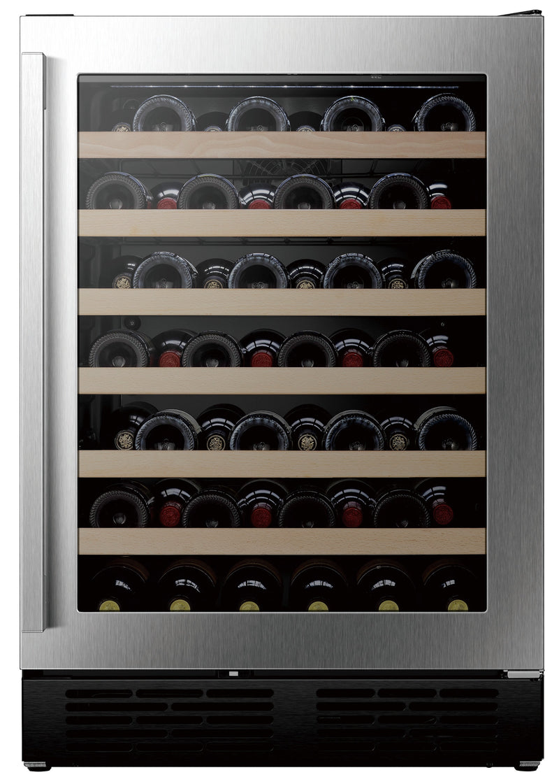 Hisense 23.4-in W 54 -Bottles Stainless steel Built-in/Freestanding Indoor Wine Cooler