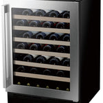 Hisense 23.4-in W 54 -Bottles Stainless steel Built-in/Freestanding Indoor Wine Cooler