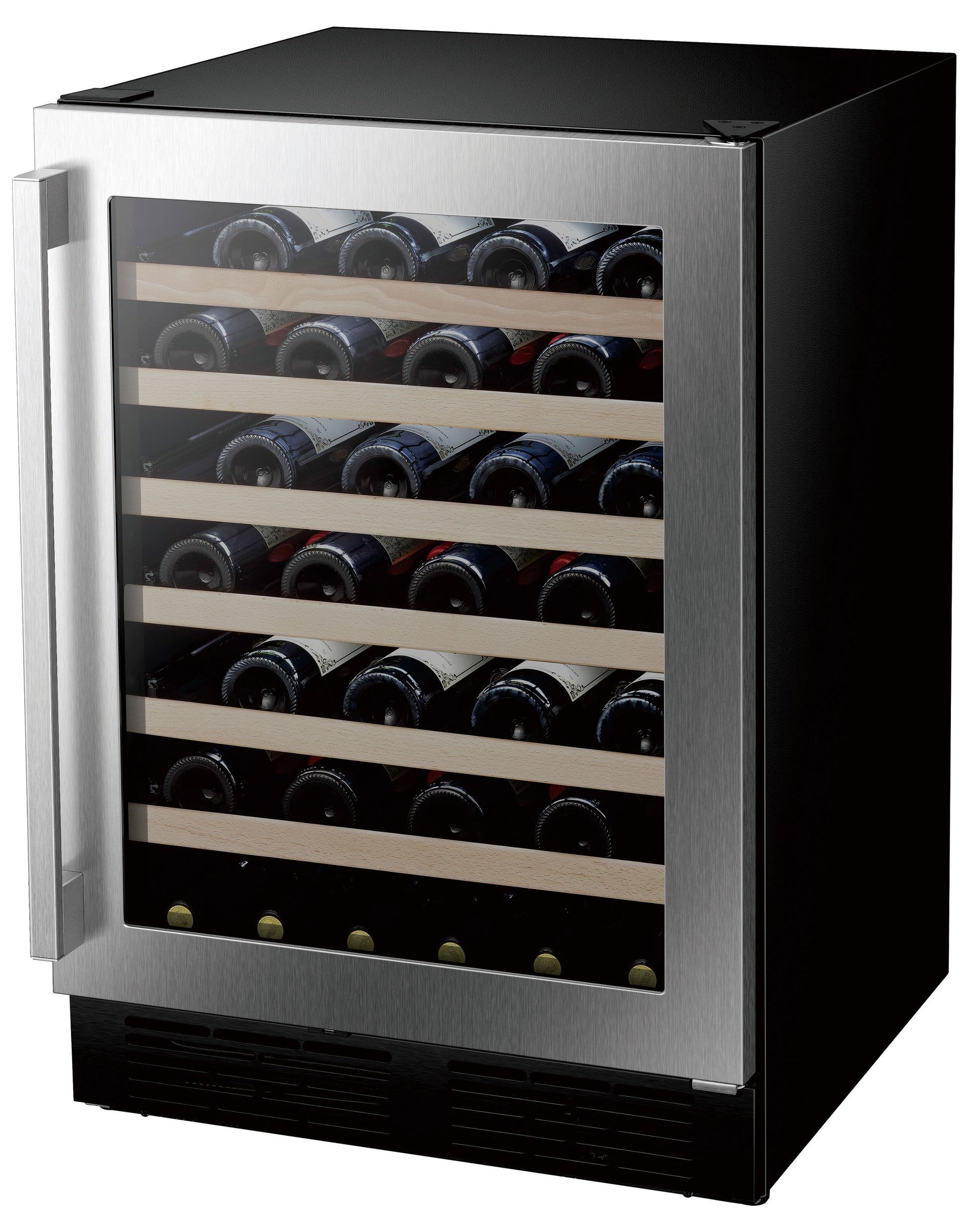 Hisense 23.4-in W 54 -Bottles Stainless steel Built-in/Freestanding Indoor Wine Cooler