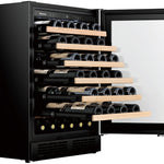 Hisense 23.4-in W 54 -Bottles Stainless steel Built-in/Freestanding Indoor Wine Cooler