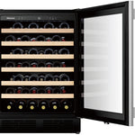 Hisense 23.4-in W 54 -Bottles Stainless steel Built-in/Freestanding Indoor Wine Cooler