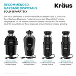 Kraus Quarza Drop-in or undermount 33-in x 22.0-in Quartz Double equal bowl Kitchen Sink, KGD-433B, FINAL PRICE: $179.99 + TAX