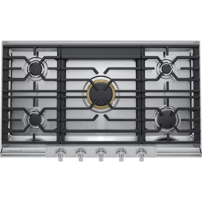 Frigidaire Professional 36-in 5 Burners Stainless Steel Gas Cooktop, PCCG3680AS *JR2508, Retail: $1,699.00, FINAL PRICE: $949.99 + TAX