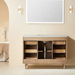 Sunflower 48-in Single Sink Vanity with Engineered Carrara Top in Light Coffee, Sunflower26048LC [FB310], Retail: $1,950.00, FINAL PRICE: $999.99+ TAX [FBM-108]
