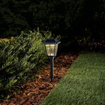 Harbor Breeze 4 -Pack 10 -Lumens Black Solar Integrated LED Path Light Kit ( 3500-K ), RETAIL: 21.98, FINAL PRICE: $11.99 + TAX