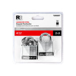 RELIABILT Keyed Padlock, 1-9/16-in Wide x 3/4-in Shackle Keyed Alike (2-Pack)