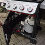 Weber Spirit E-435 Black 4 -Burner Liquid Propane Gas Grill 1 -Side Burner